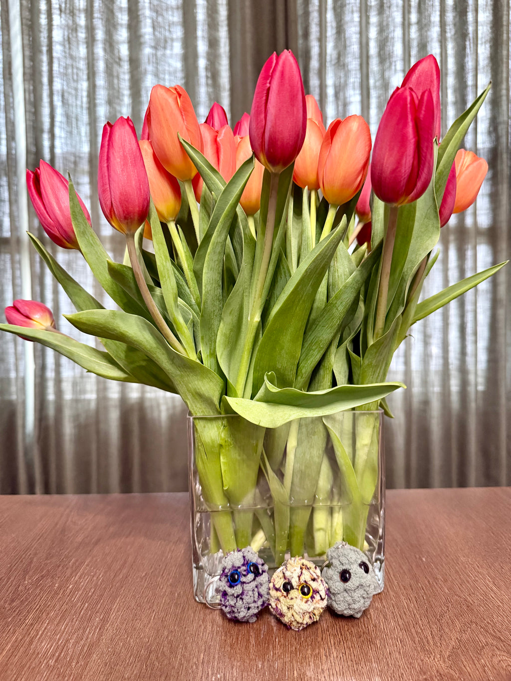 Purple & Gold Tri-Color Keychain