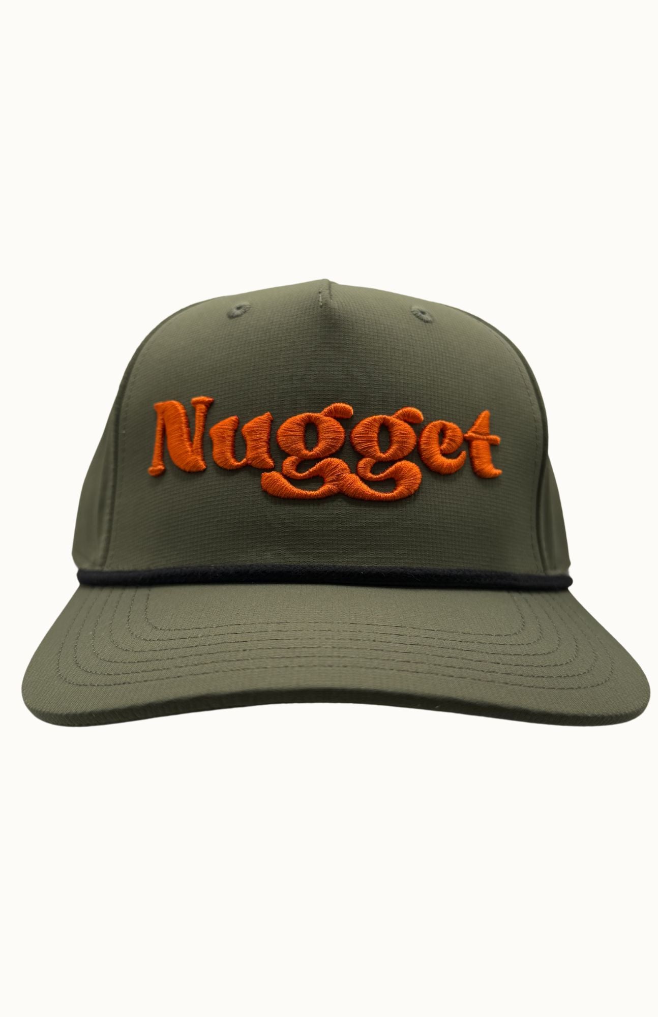 "Nugget" Green w/Black rope