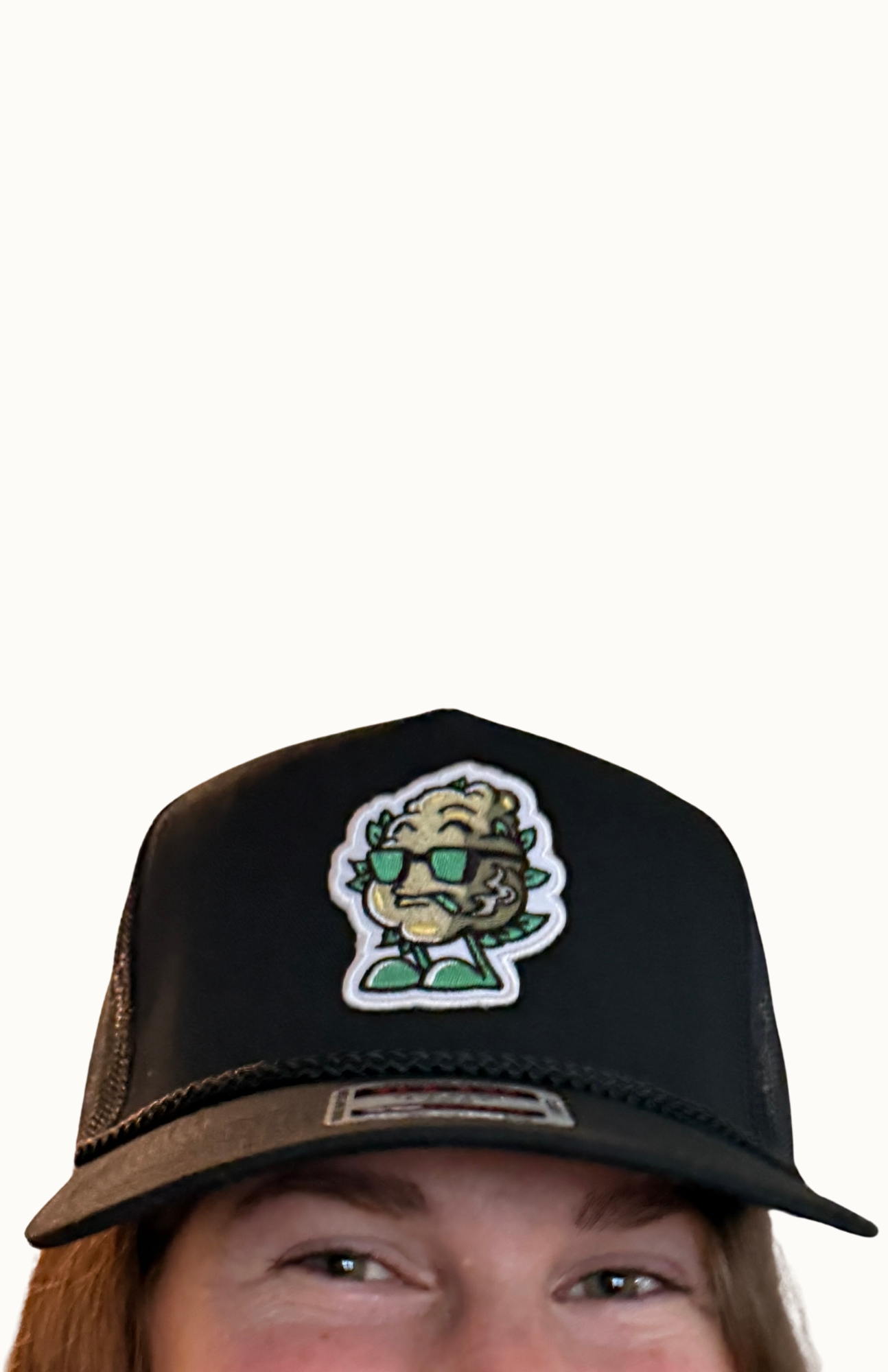 Black Patch Trucker Hat