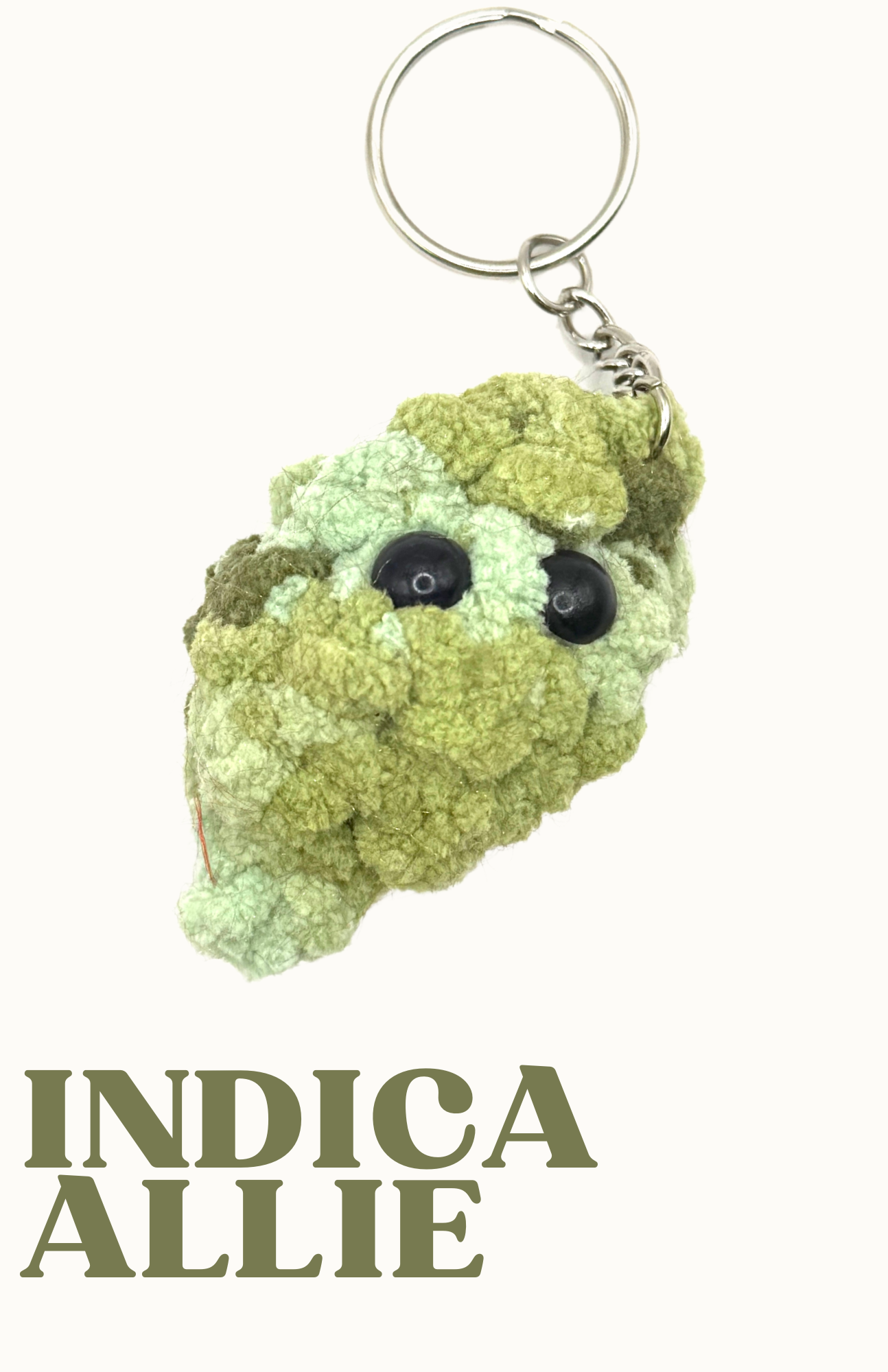 Green Keychains Tri-Color