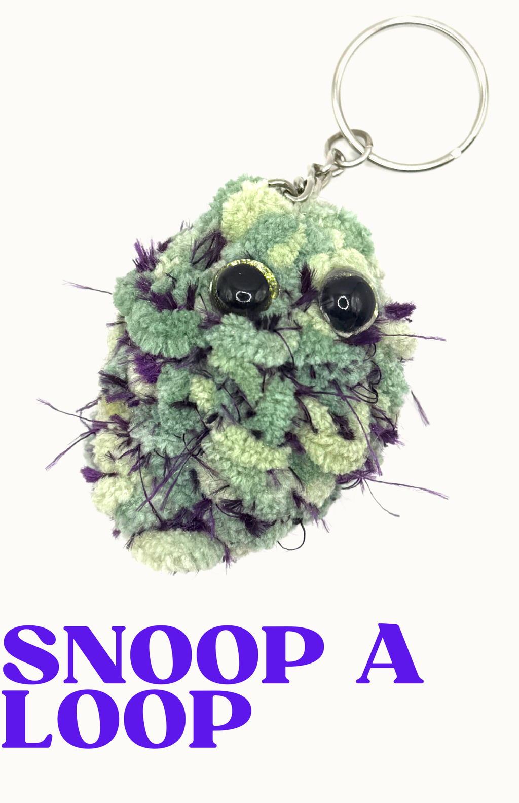 Purple Tri-Color Keychain