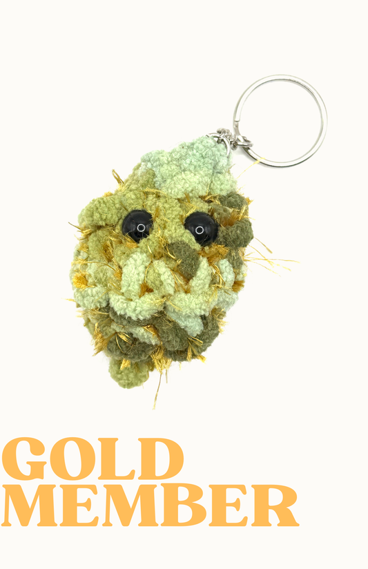 Gold Keychain Tri-Color