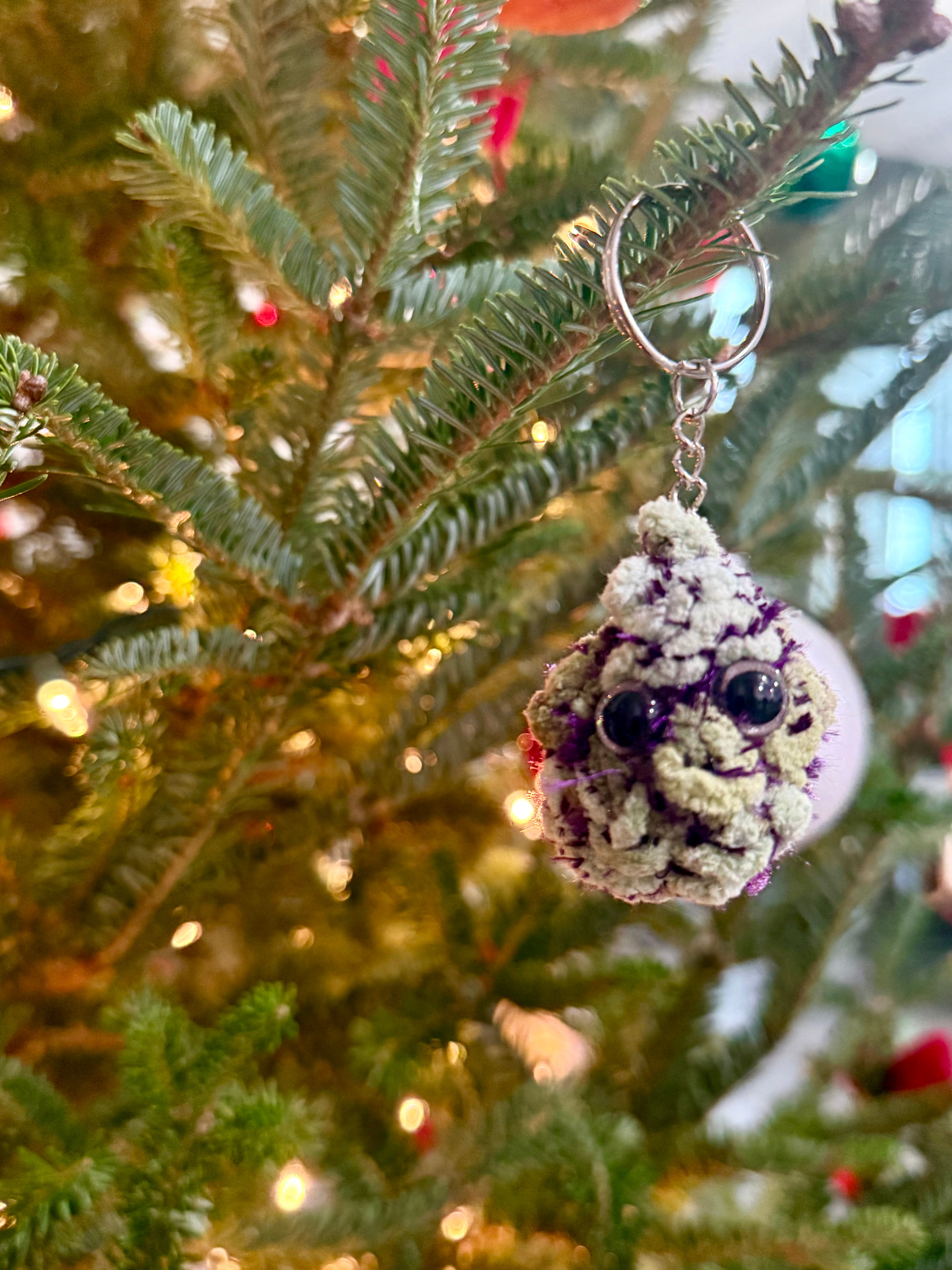 Purple Tri-Color Keychain