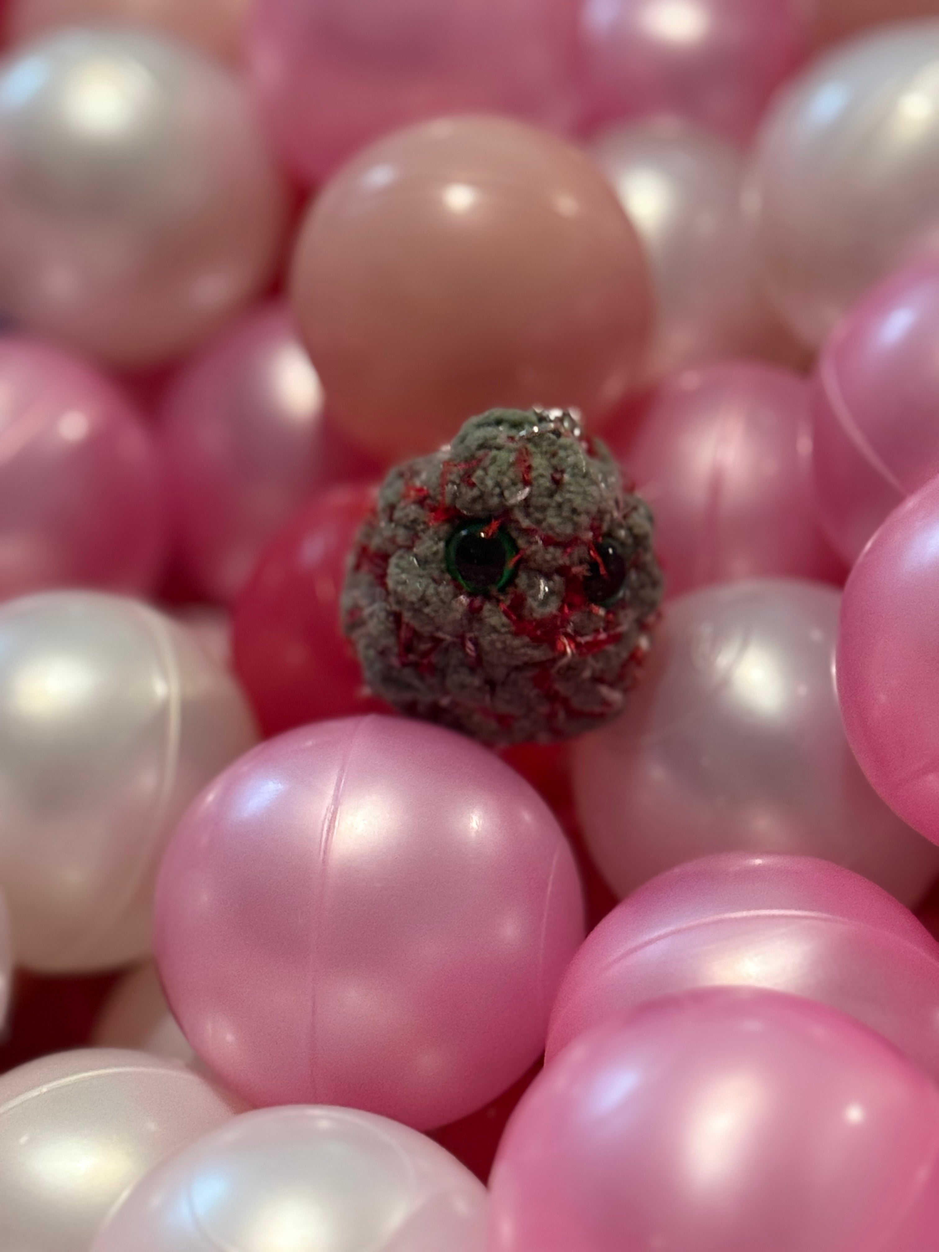 Red & White Keychain