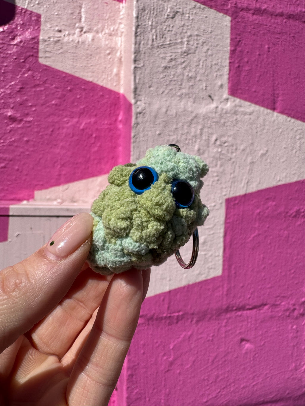 Green Keychains Tri-Color