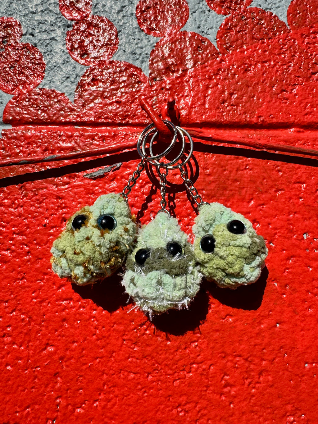 Gold Keychain Tri-Color