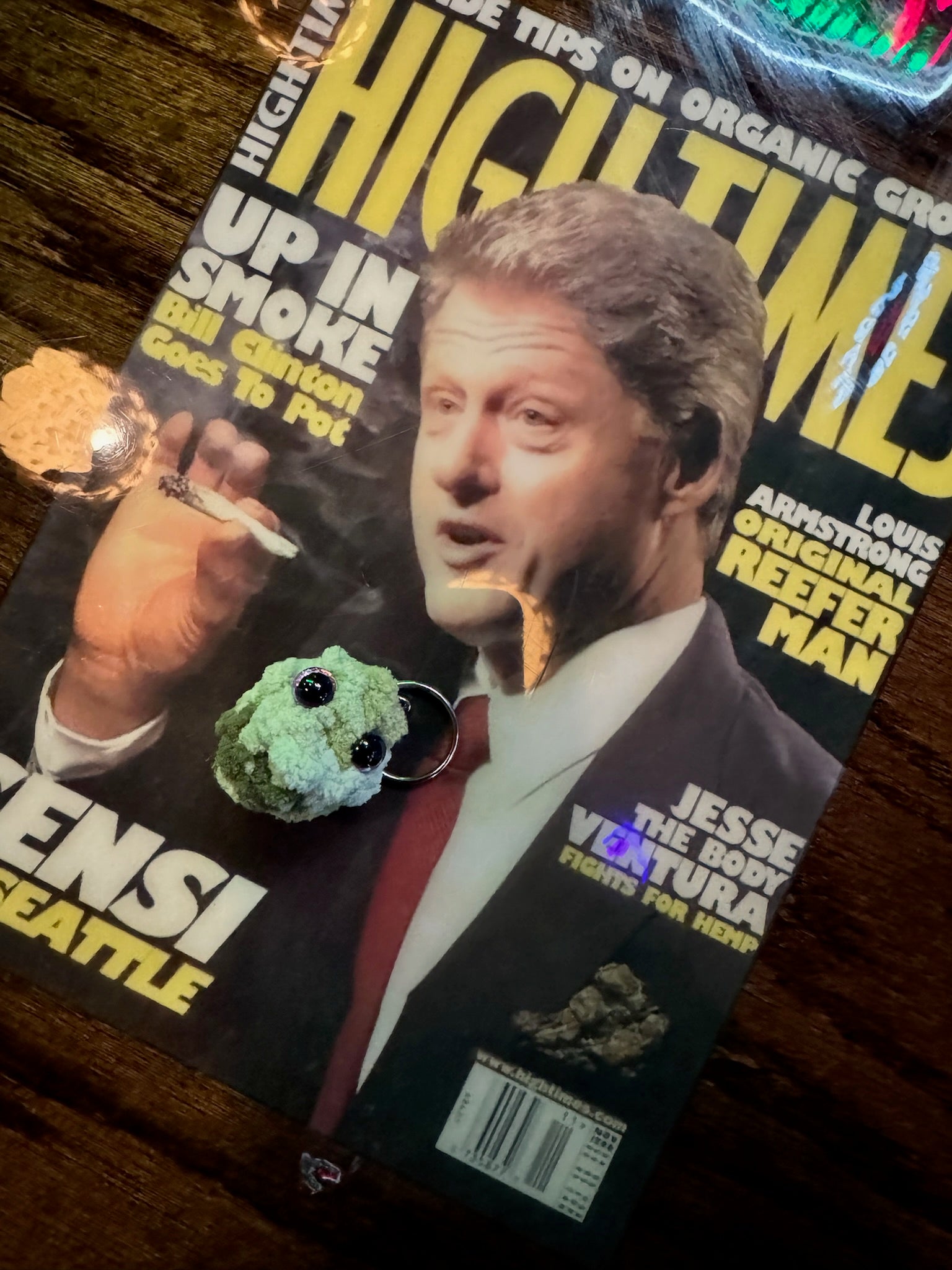 Green Keychains Tri-Color