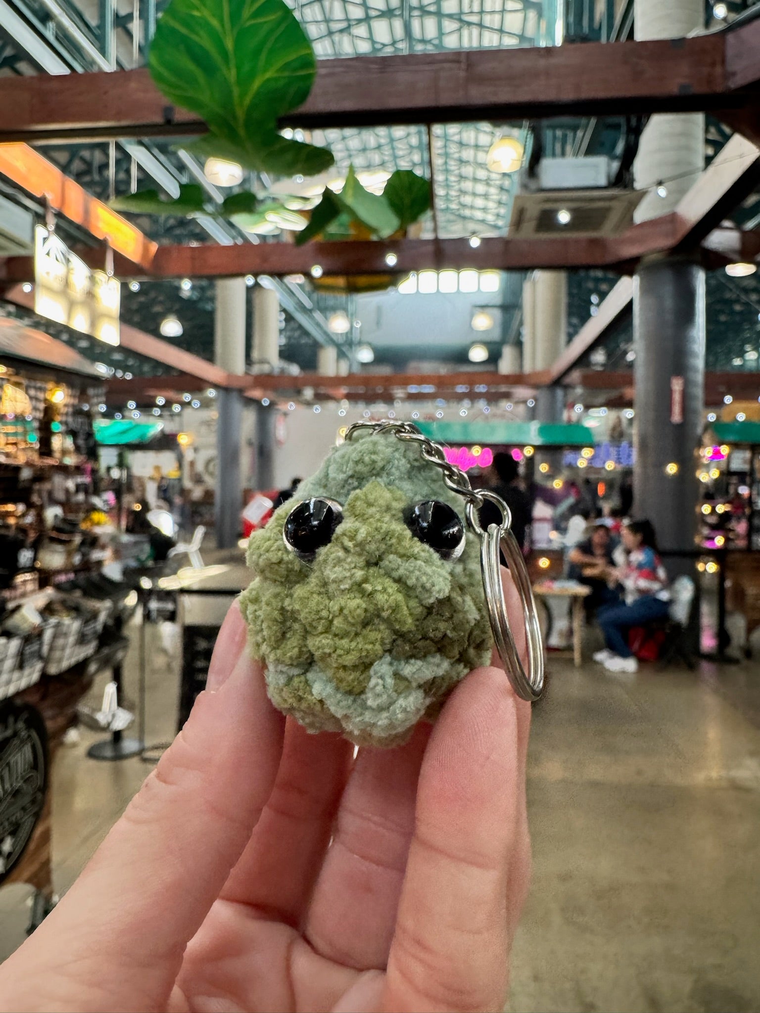 Green Keychains Tri-Color