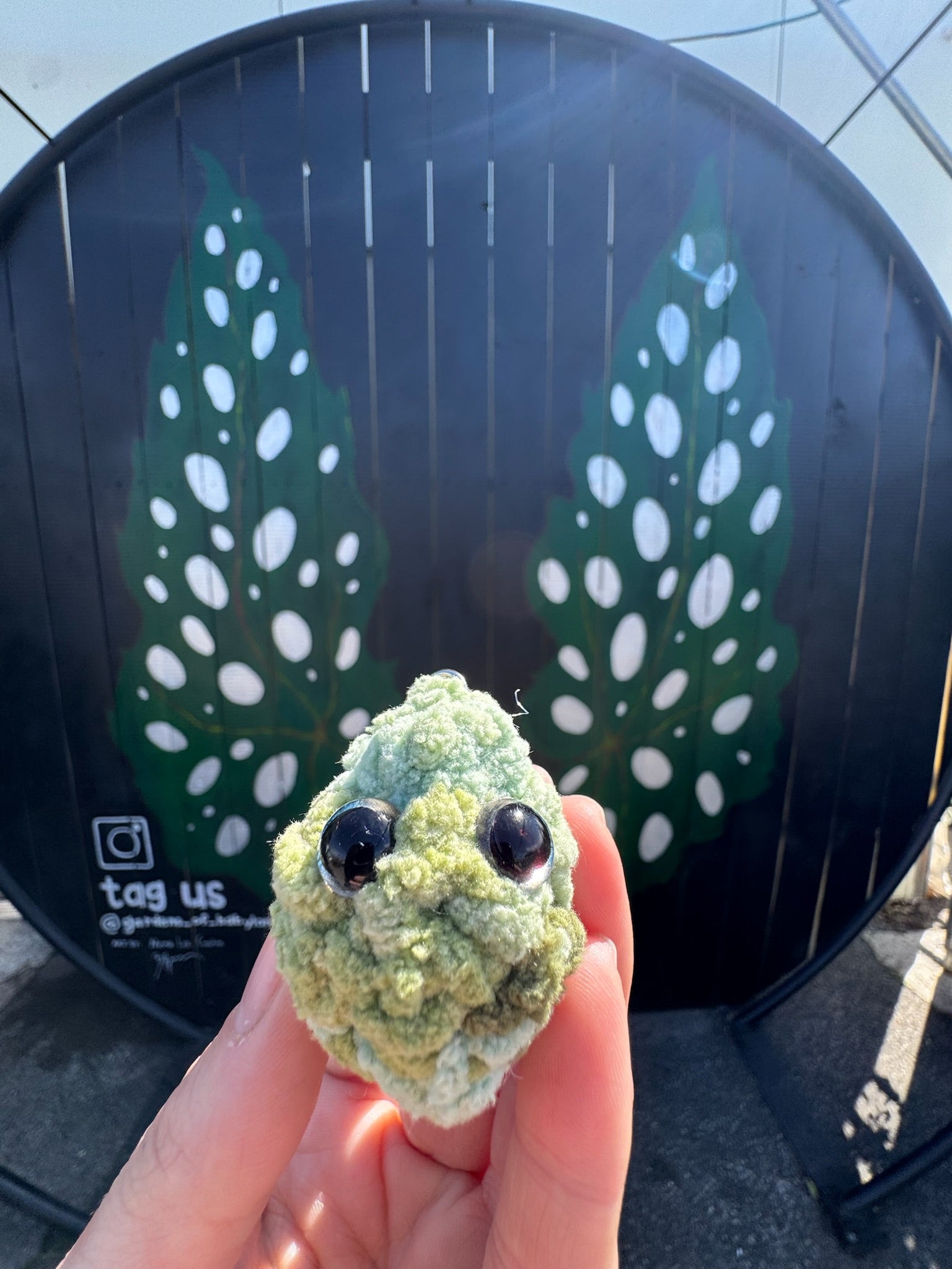 Green Keychains Tri-Color